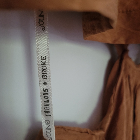 NWT Young Fabulous & Broke YFB ❤️ Derby Dress 👗 Marigold Burnt Umber Med - Picture 7 of 10